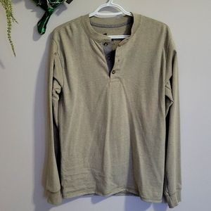Men's Hanes Henley long sleeve